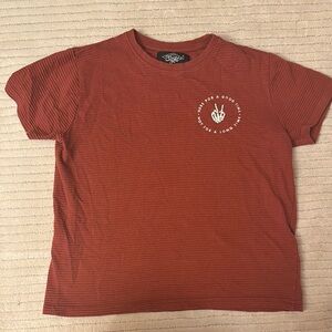 Eighty Eight Red Short Sleeve Tee with Crew Neck